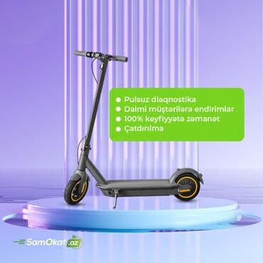 Təmir, Elektrik samokatlar, Diaqnostika, Nasazlığın aradan qaldırılması, Detalın dəyişilməsi, Zəmanətlə, Pulsuz diaqnostika