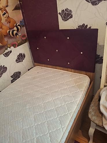 madeyra tek carpayilar: Təknəfərlik çarpayı, Matras ilə, Siyirməsiz — 2