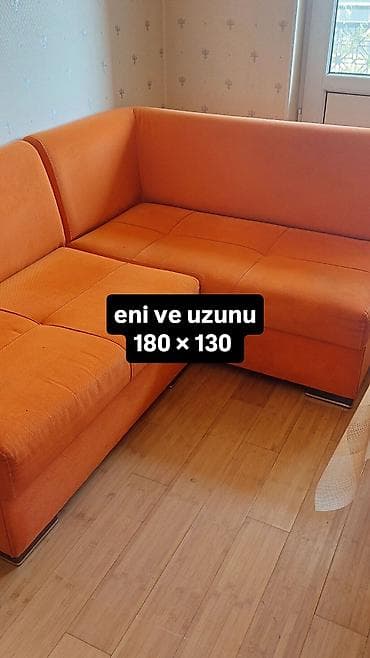 mətbəx divani: Künc divan, İşlənmiş, Açılmayan, Bazasız, Parça, Çatdırılma yoxdur — 1