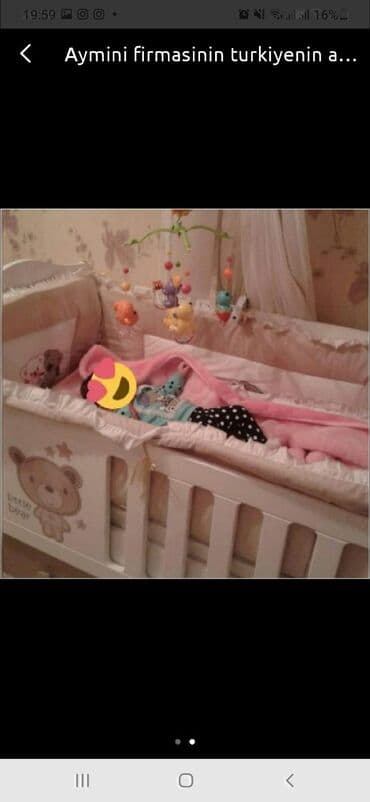 desmal desti: Qız üçün, İşlənmiş, Dördbucaq, Beşik, Dəst ilə, Matras ilə, Yellənmə mexanizmsiz — 1