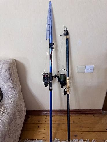 Охота и рыбалка: Balıqçılıq üçün 2 ədəd spininq dəsti 1) Dəst 1 - Qamış: Shimano — 5