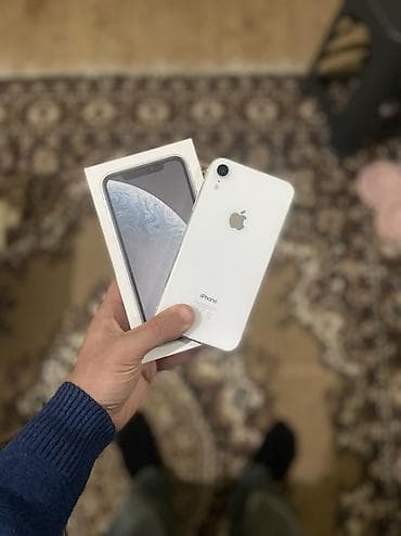 telefon iphone 6: IPhone Xr, 128 GB, Ağ, Simsiz şarj, Face ID — 2