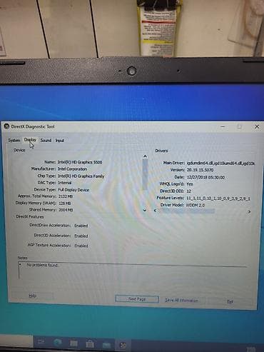 intel core i: HP Laptop 15-bs1xx noutbuk Texniki xüsusiyyətlər: - Ekran: 15.6" (HD) — 4