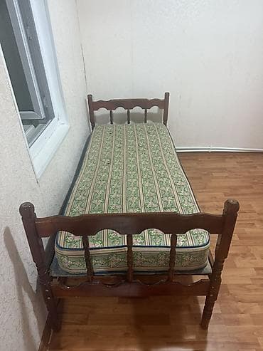 2ci el şkaflar: Təknəfərlik çarpayı, Bazasız, Matras ilə, Siyirməsiz — 1