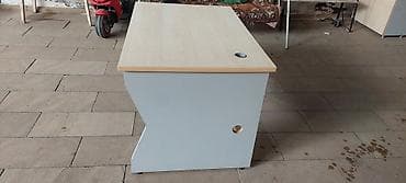 embawood ofis mebelleri: Ofis masası – kabel keçidi olan model - Material: Laminat/MDF üstlük — 2