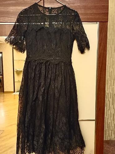 gun eynəyi: Qara krujeva paltar - Rəng: qara - Material: tam krujeva (üst qat) — 2