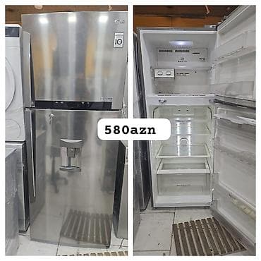 2 qapılı LG Soyuducu Satılır, rəng - Gümüşü, Dispenserli