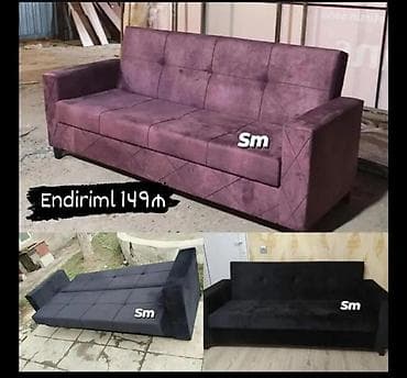 plastik divan: Di̇van-kravat, Açılan, Bazalı, Vеlur parça, Ödənişli çatdırılma — 2