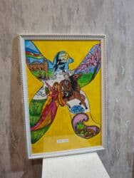 yeni il profil sekilleri: Rəsm əsəri – “Qarabağ mövzusu”, çərçivəli - Texnika: kağız üzərində — 4