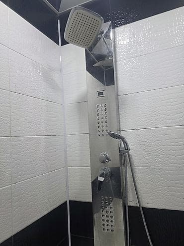 Hidromassaj funksiyalı duş paneli - Paslanmayan poladdan korpus -