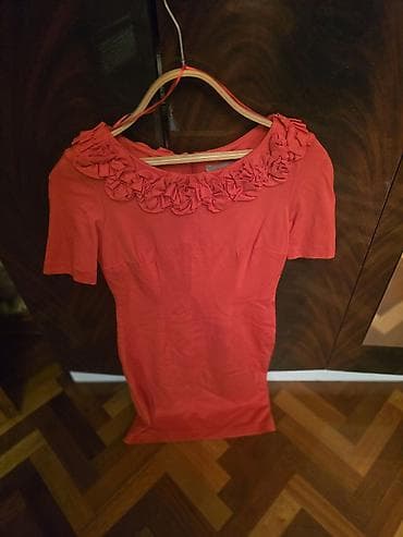 Женская одежда: Qırmızı-qızılı tonlarda zərif qadın paltarı.Real alicilar buradan — 4