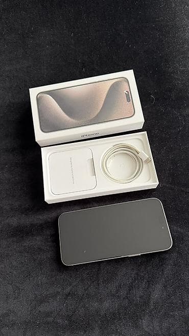 işdəmiş telefonlar: IPhone 15 Pro Max, 256 GB, Ağ, Face ID — 10