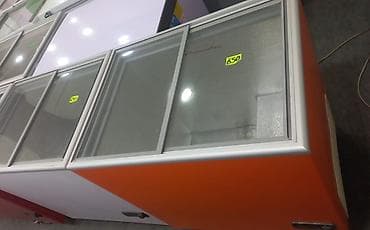 Şüşə sürgülü qapaqlı dondurucu vitrini - Üst hissə: iki hissəli