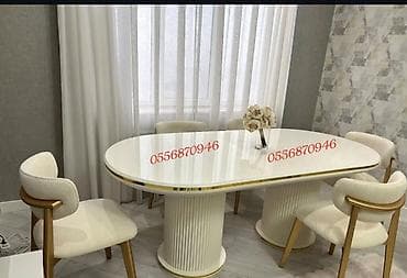 Для гостиной, Новый, Нераскладной, Прямоугольный стол, 6 стульев — 5
