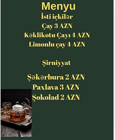 Çay evi, kafe, restoran üçün hazır menyu şablonları. 2 FƏRQLİ DİZAYN