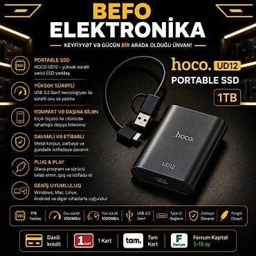 4g mifi modem azercell: Xarici SSD disk 1 TB, İşlənmiş — 1