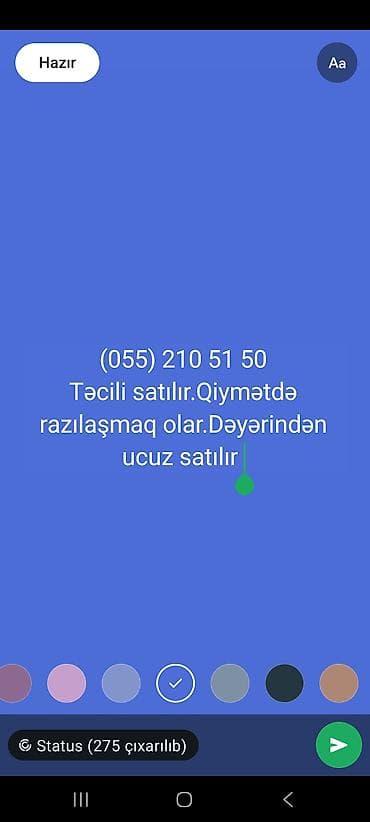 2025: Elan mətni şəkildən göründüyü kimi: - Təcili satılır - Qiymətdə — 1