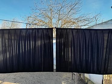 8 mart hediyeleri ucuz: İşlənmiş, Pərdə, rəng - Qara — 4