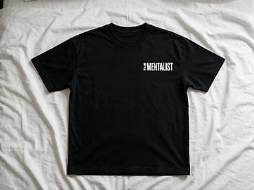 Futbolkalar: “The Mentalist” mövzusunda qara T‑şört - Rəng: qara - Ön hissə: sol — 3