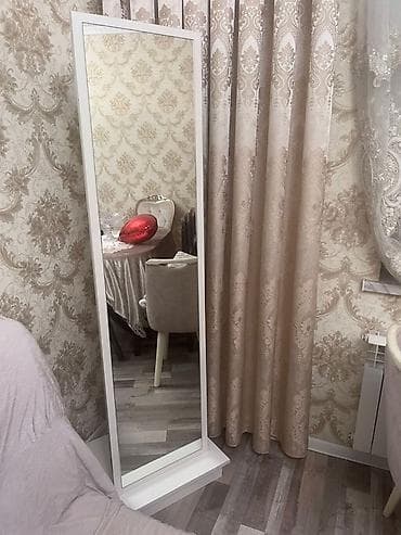 bag ucun dekorlar: Güzgü Döşəmə üstü, Düzbucaqlı, Sadə, Çərçivə ilə — 2