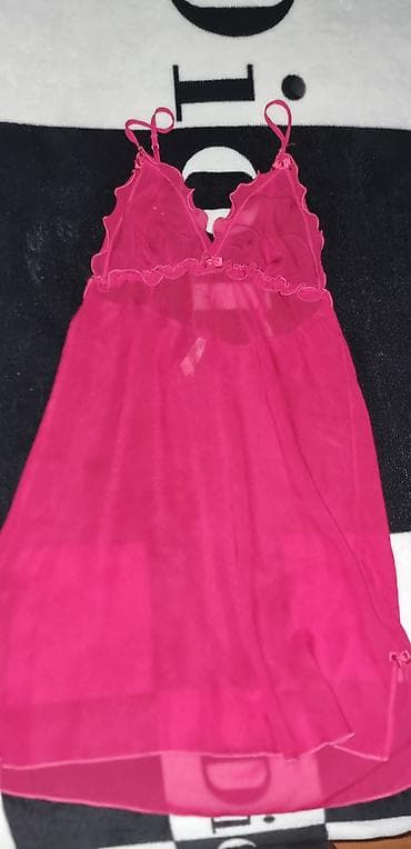 ev turnikleri: Qadın gecə kombinzonu (babydoll) və tanga dəsti Razmer XS - Rəng — 1