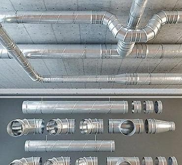 Havalandırma sistemləri üçün spirol borular və fittings Məhsul