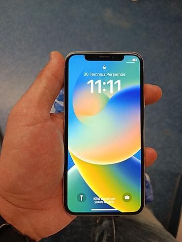 IPhone X, 64 GB, Gümüşü, Face ID