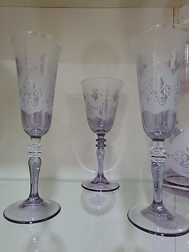 ucuz tablolar: Qədəhlər, rəng - Bej, Şüşə — 7