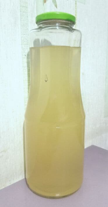 Təbii Alma sirkəsi.Şüşə qabda. - Məhsul növü: Şüşə bankada süzülmüş — 1