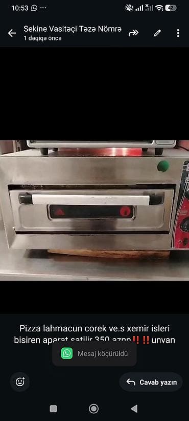 Pizza lahmacun corek ve.s xemir isleri bisiren aparat satilir 350