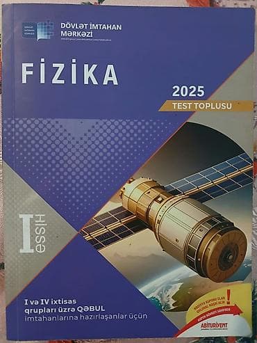 форма: Məhsul: “Fizika – 2025 Test Toplusu”, I hissə Yepyenidir kitabin — 1