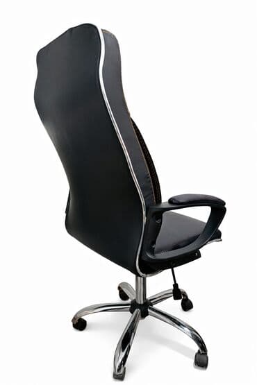 купить офисное кресло: Б/у, С колесиками, Рукояти не регулируются, Кожзаменитель — 2