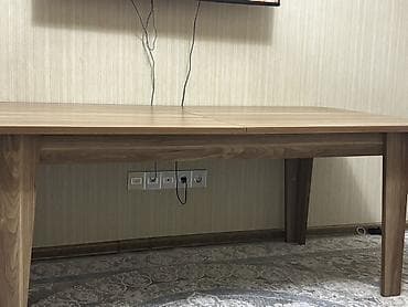 cevik 165: Açılan yemək masası – təbii ağac naxışlı, isti qoz rəngi - Forma — 3