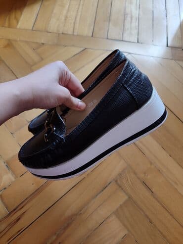 qara mokasinlər: Ölçü: 38, rəng - Qara, İşlənmiş — 1