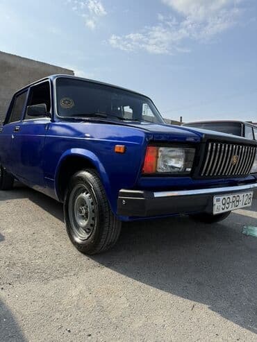 ваза стеклянная прозрачная высокая без узора: VAZ 2107 sedan – mavi rəng, İl 2004 Xüsusiyyətlər və görünüş: - — 5