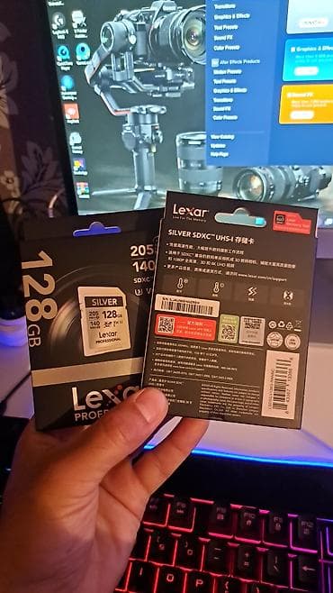 kart rider: Lexar Professional SILVER SDXC UHS‑I yaddaş kartı – 128 GB Oxuma 205 — 4