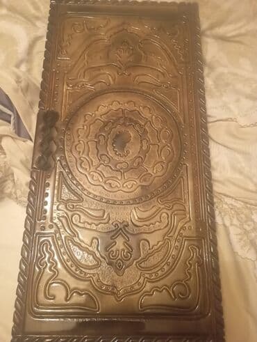 nerd sekilleri: Taxta nərd taxtası – əl işləməli, naxışlı - Material: bərk taxta — 3