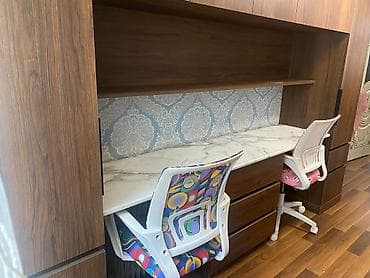 stullar: Düz masa, 2 nəfər, Açılmayan — 3