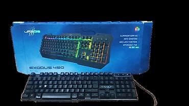 URage Exodus 450 Metal oyun klaviaturası - RGB işıqlandırma — 2