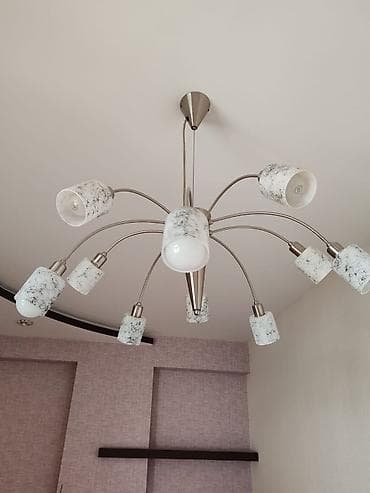 Çılçıraq, 10 və daha çox lampa, Metal