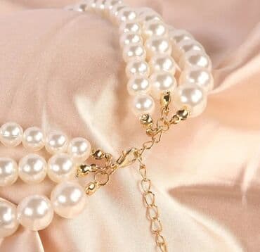 helix original цена в оше: Üçqat incili boyunbağı - Dizayn: 3 qat klassik mirvari sıra, hər qatın — 2