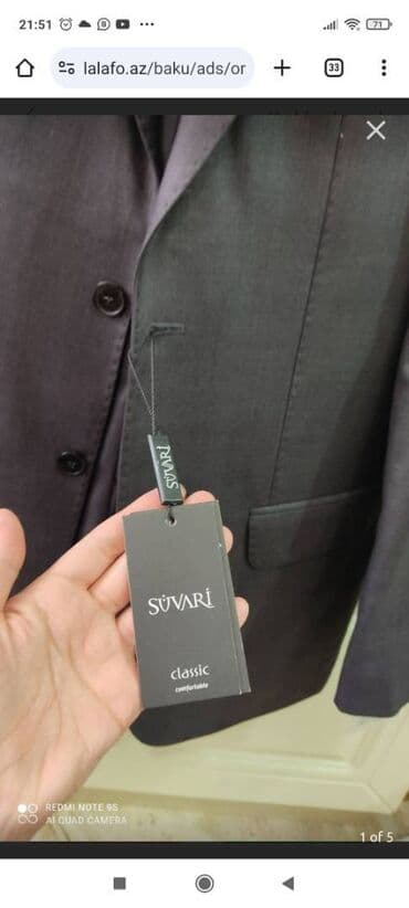 зеленые мужские спортивные костюмы: Süvari kostyum.yenidir hədiyyə alınıb ölçü uyğun olmadı.46 razmer — 1