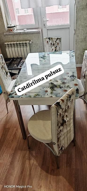 mətbəx stol stulları: Mətbəx masası açılır super vəziyyətdə çatdırılma pulsuz 165 manat — 1
