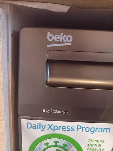 Beko qabaqdan yüklənən paltaryuyan maşın - Tutum: 8 kq - Fırlanma — 2