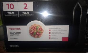 Mikrodalğalı sobalar: Mikrodalğalı soba Toshiba, Ayrıca dayanan, Mikrodalğalar ilə, rəng - Qara, İşlənmiş — 3