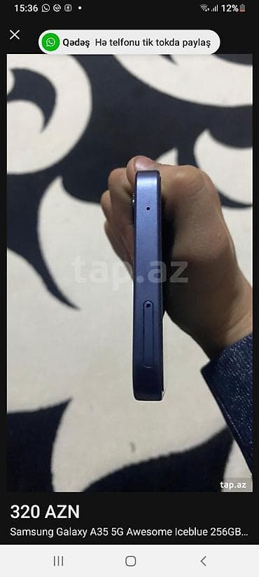 samsung a7 2019: Samsung Galaxy A35, 256 GB, rəng - Mavi — 2