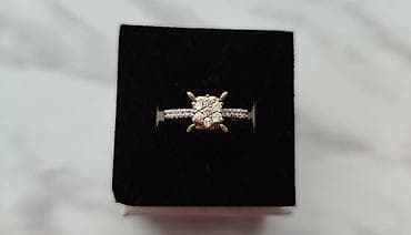 Nişan, Üzük, Sarı qızıl, Brilyant