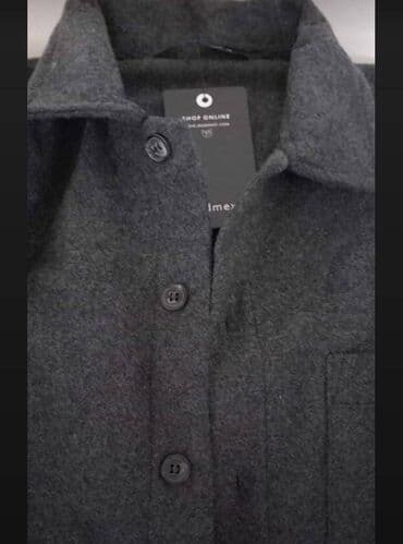 Рубашки: Мужская рубашка, M, цвет - Серый — 1