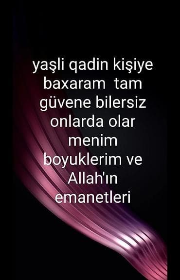 Xəstə baxıcısı. Ozüm təcrübəli xəstə baxıcısıyamfərq etməz kişi və