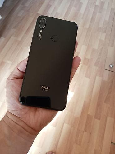 Redmi Note 7, 64 ГБ, цвет - Черный, Сенсорный, Отпечаток пальца, Две SIM карты